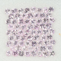 2.5 mm Natural Pink Sapphire Loose Gemstone Round Diamond Cut Cleanish Quality Color