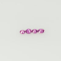 1.8-2.3 mm Natural Pink Sapphire Loose Gemstone Round Diamond Cut Cleanish Quality AA Color