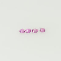 1.7-2.3 mm Natural Pink Sapphire Loose Gemstone Round Diamond Cut Cleanish Quality Color