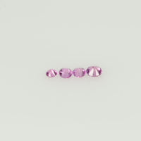 1.2-3.0 mm Natural Pink Sapphire Loose Gemstone Round Diamond Cut Cleanish Quality Color