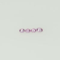 1.2-2.7 mm Natural Pink Sapphire Loose Gemstone Round Diamond Cut Cleanish Quality Color