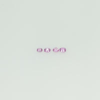 1.4-1.7 mm Natural Pink Sapphire Loose Gemstone Round Diamond Cut Cleanish Quality Color