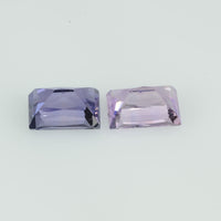 1.28 Cts Natural Fancy Sapphire Loose Pair Gemstone Square Baguette Cut