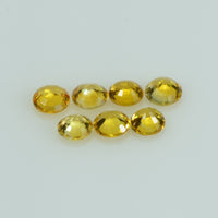 4.5 Mm Natural Yellow Sapphire Loose Gemstone Round Cut