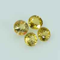 4.5 mm Natural Yellow Sapphire Loose Gemstone Round Cut