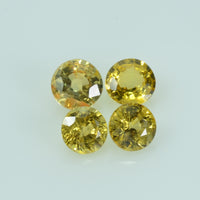 4.5 mm Natural Yellow Sapphire Loose Gemstone Round Cut