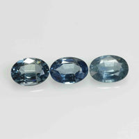 7x5 MM Natural Teal Bluish Green Sapphire Loose Gemstone Oval Cut