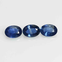 7x5 MM Natural Blue Sapphire Loose Gemstone Oval Cut