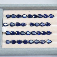 8x6 MM Natural Blue Sapphire Loose Gemstone Pear Cut