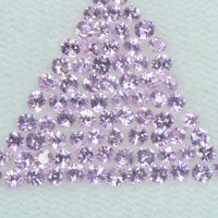 1.00 -1.70 mm Natural Pink Sapphire Loose Gemstone Round Diamond Cut Cleanish Quality Color - Thai Gems Export Ltd.