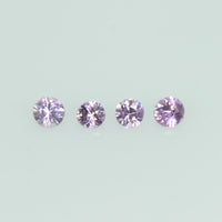 1.00 -1.70 mm Natural Pink Sapphire Loose Gemstone Round Diamond Cut Cleanish Quality Color - Thai Gems Export Ltd.