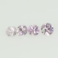 1.8-2.6 mm Natural Pink Sapphire Loose Gemstone Round Diamond Cut Cleanish Quality Color