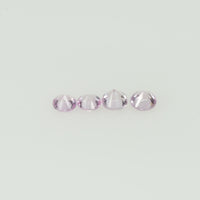 2.5 mm Natural Pink Sapphire Loose Gemstone Round Diamond Cut VS Quality Color