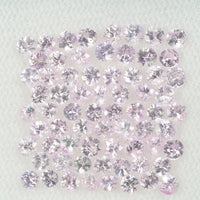 2.5 mm Natural Pink Sapphire Loose Gemstone Round Diamond Cut VS Quality Color