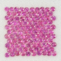 2.0 mm Natural Pink Sapphire Loose Gemstone Round Diamond Cut Vs Quality AAA Color