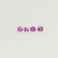 2.0 mm Natural Pink Sapphire Loose Gemstone Round Diamond Cut Vs Quality Color
