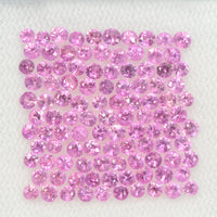 2.0 mm Natural Pink Sapphire Loose Gemstone Round Diamond Cut Vs Quality Color