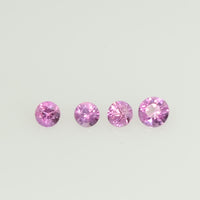 2.0 mm Natural Pink Sapphire Loose Gemstone Round Diamond Cut Vs Quality Color