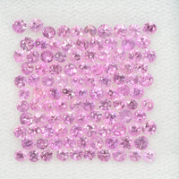2.0 mm Natural Pink Sapphire Loose Gemstone Round Diamond Cut Vs Quality Color