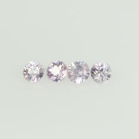 2.0 mm Natural Pink Sapphire Loose Gemstone Round Diamond Cut Vs Quality Color