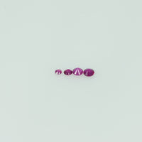 1.0-1.8 mm Natural Pink Sapphire Loose Gemstone Round Diamond Cut Vs Quality AAA+ Color