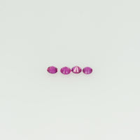 1.4-1.7 mm Natural Pink Sapphire Loose Gemstone Round Diamond Cut Vs Quality AAA Color