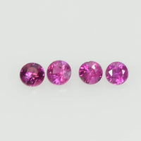 1.4-1.7 mm Natural Pink Sapphire Loose Gemstone Round Diamond Cut Vs Quality AAA Color