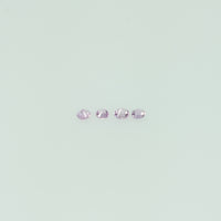 0.8-2.3 mm Natural Pink Sapphire Loose Gemstone Round Diamond Cut Vs Quality Color