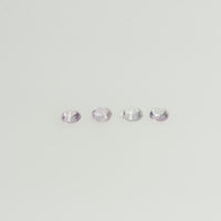 1.3-3.5 mm Natural Pink Sapphire Loose Gemstone Round Diamond Cut Vs Quality