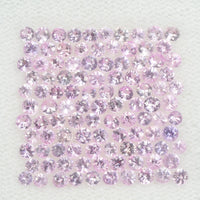 1.8-2.5 mm Natural Pink Sapphire Loose Gemstone Round Diamond Cut Vs Quality Color