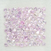 1.5-4 mm Natural Pink Sapphire Loose Gemstone Round Diamond Cut Pk Quality