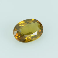 0.54 Cts Natural Yellow Sapphire Loose Gemstone Oval Cut