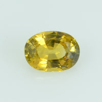 0.56 Cts Natural Yellow Sapphire Loose Gemstone Oval Cut
