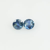 4 mm Natural Blue Sapphire Loose Gemstone Round Cut