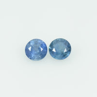 4 mm Natural Blue Sapphire Loose Gemstone Round Cut
