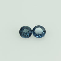 3.4 mm Natural Blue Sapphire Loose Gemstone Round Cut