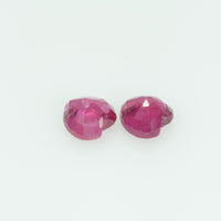 4.5 Mm Natural Ruby Loose Gemstone Heart Cut