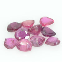 4.5 Mm Natural Ruby Loose Gemstone Heart Cut