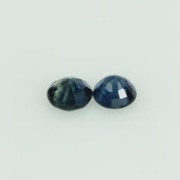 3.7 mm Natural Blue Sapphire Loose Gemstone Round Cut