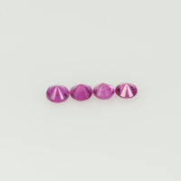 2.5 mm Natural Pink Sapphire Loose Gemstone Round Diamond Cut VS Quality AAA Color