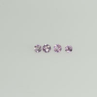 1.2-3.5 mm Natural Pink Sapphire Loose Gemstone Round Diamond Cut Cleanish Quality