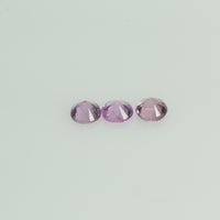1.1-3.6 mm Natural Pink Sapphire Loose Gemstone Round Diamond Cut Cleanish Quality
