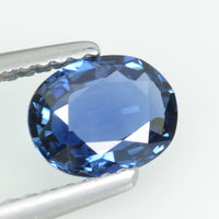 1.00 cts natural blue sapphire loose gemstone oval cut