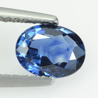1.00 cts natural blue sapphire loose gemstone oval cut AGL Certified