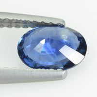 1.00 cts natural blue sapphire loose gemstone oval cut AGL Certified