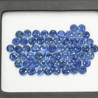 5.1-6.0 MM Natural Blue Sapphire Loose Gemstone Round Cut