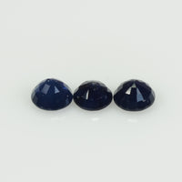 4.8-5.3 MM Natural Blue Sapphire Loose Gemstone Round Cut