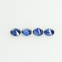 2.8-3.9 mm Natural BlueSapphire Loose Gemstone Round Diamond Cut CleanishQuality A+ Color
