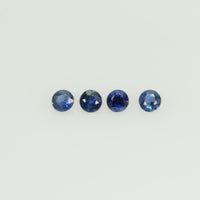 1.4-2.3 mm Natural BlueSapphire Loose Gemstone Round Diamond Cut Vs Quality A+ Color