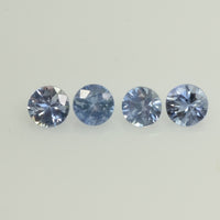 3.5 mm Natural BlueSapphire Loose Gemstone Round Diamond Cut cleanish Quality Color